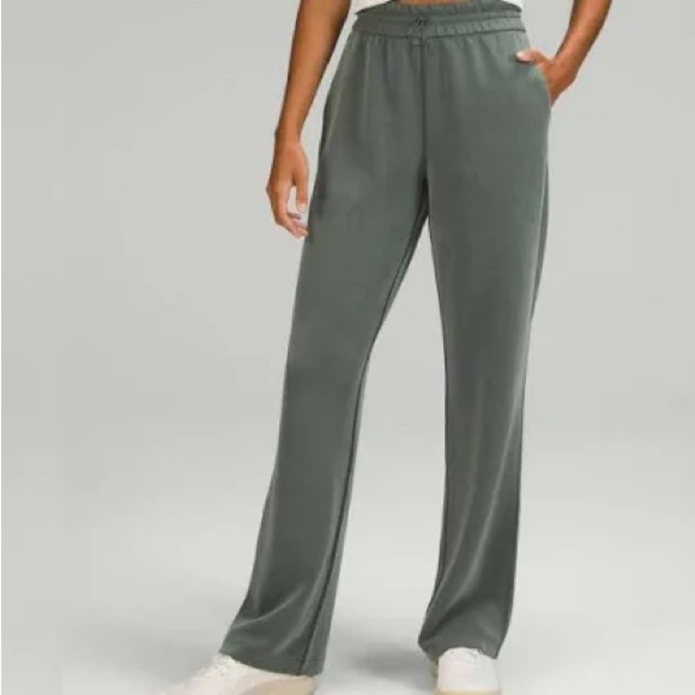 lululemon athletica softstreme green smoked spruce high rise pants, 2